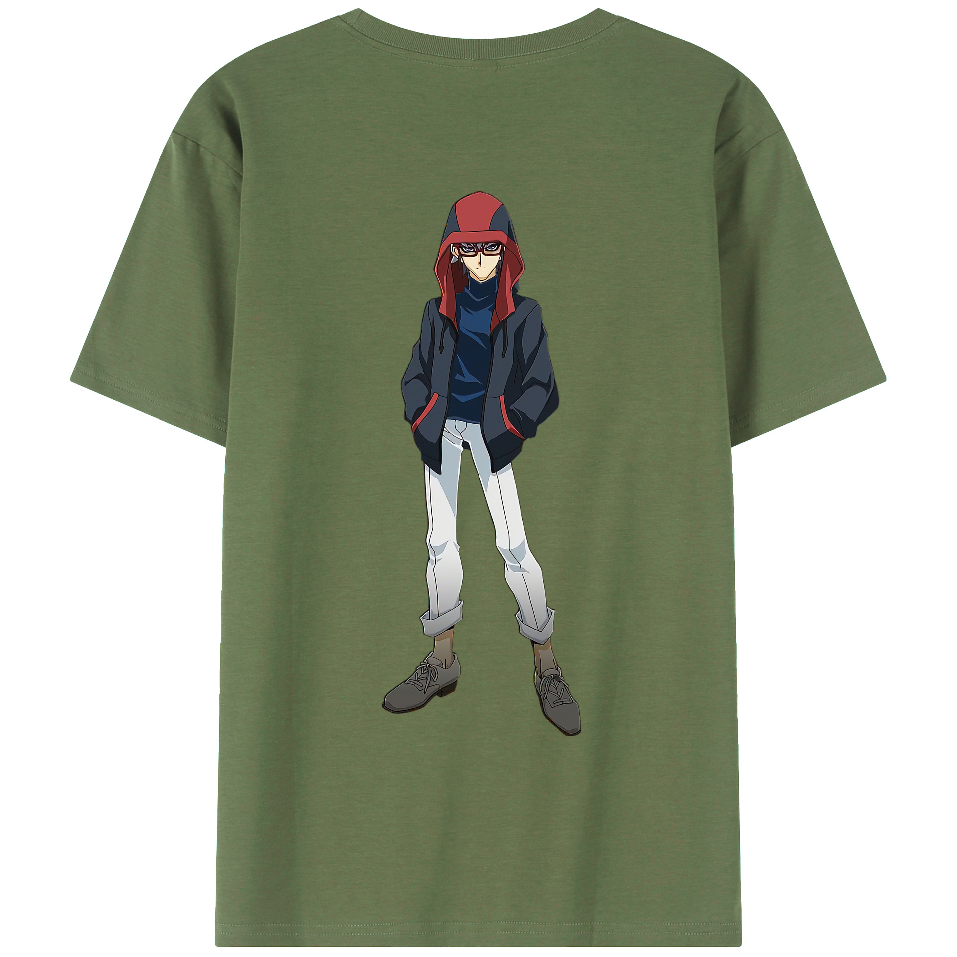 （画像用） 遊☆戯☆王 Yu-Gi-Oh! 綿100％ メンズ半袖Tシャツ（バックプリント） 通気性